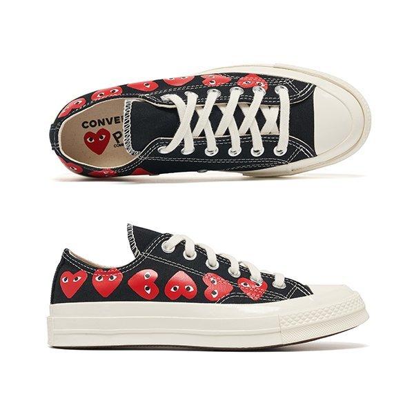 

Comme Des Gar Ons Play X Converse Chuck Taylor 70 Low Sneaker Multi Heart AZK126001 1 (8.5)