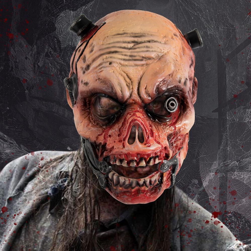 Realistic Bloody Zombied Mask Horrific Vampires Mask Halloween Costume Decors Props Monsters Mask Walkings Dead Mask