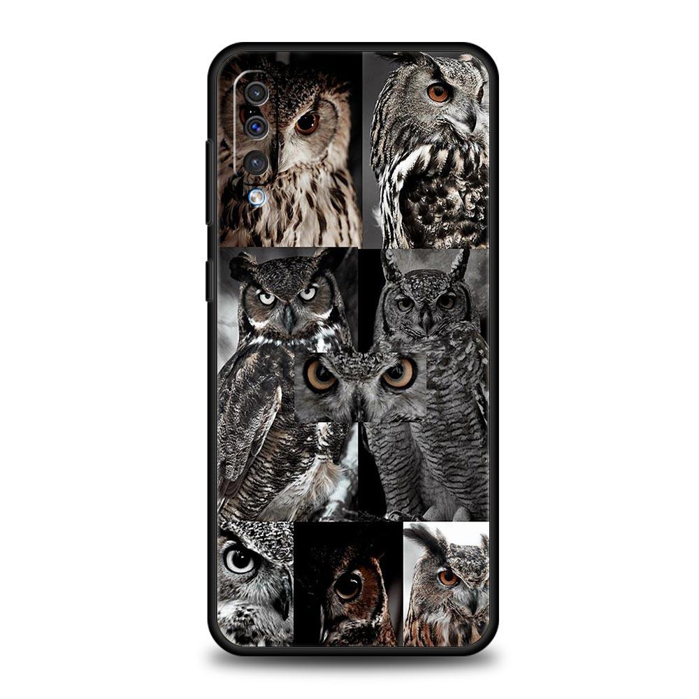 Cartoon Gifts Lovely Owl Case For Samsung A56 A36 A26 A16 A14 A12 A22 A32 5G A34 A42 A52 A54 A50 A70 A72 A40 A20E A04S A06 Cover