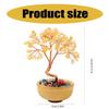 Crystal Gemstones Money Tree Gemstones Tree Natural Stone Tree for Financial Stability and Success, Office Desk Decors
