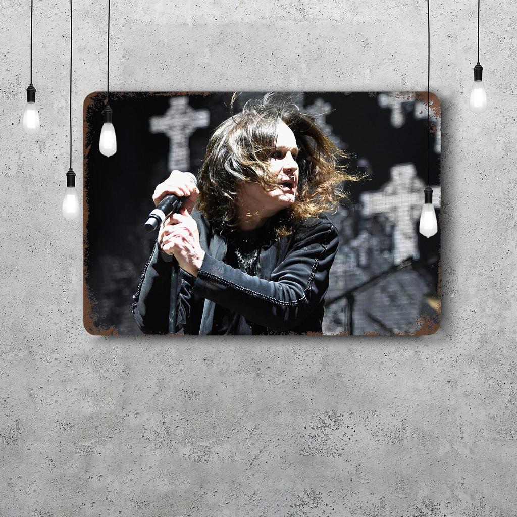 Ozzy osbourne Dekorationsposter Vintage Blechschild Metallschild Dekorative Plakette für Pub Bar Man Cave Club Wanddekoration