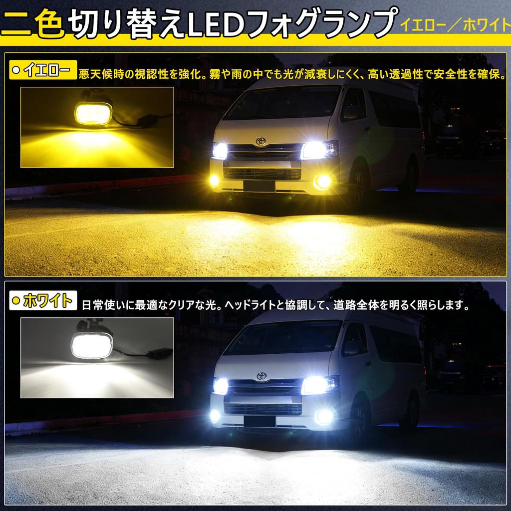 OPPLIGHT PSX26W LED Fog Fully Waterproof and Compatible with 200 Series Color Memory Super 12V Vehicle LED Fog Inspection No Beam Axis Adjustment IP68