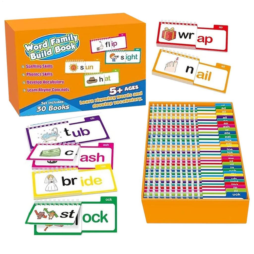 Reading Book 30 Read And Rhyme Build Books Word Family Build Books Flash Cards Vocabulary Cards Educational Reading