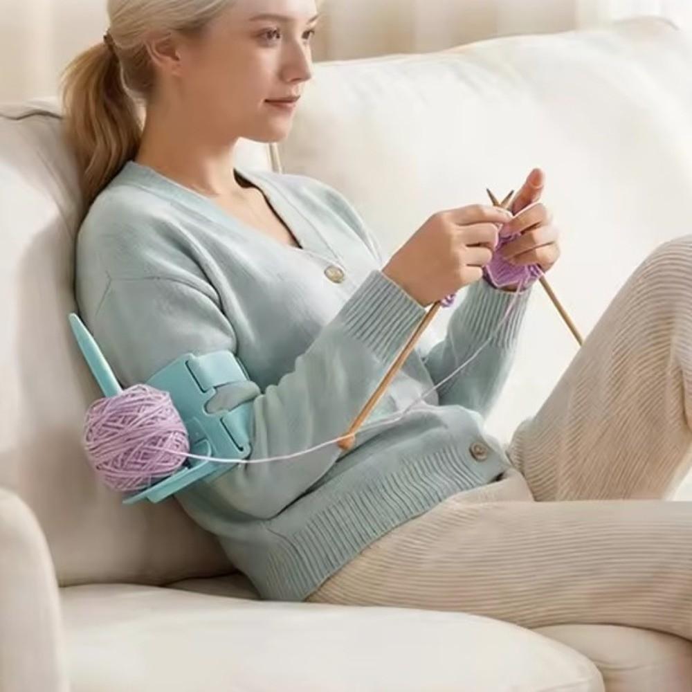 Hands-free Arm-worn Crochet Yarn Holder Woolen Ball Yarn Winder Stand  Crocheting Supplies