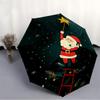 1pc Christmas Santa Fashionable Automatic Opening/Closing Folding Umbrella with 8 Bones, Windproof Portable, Daily Use143