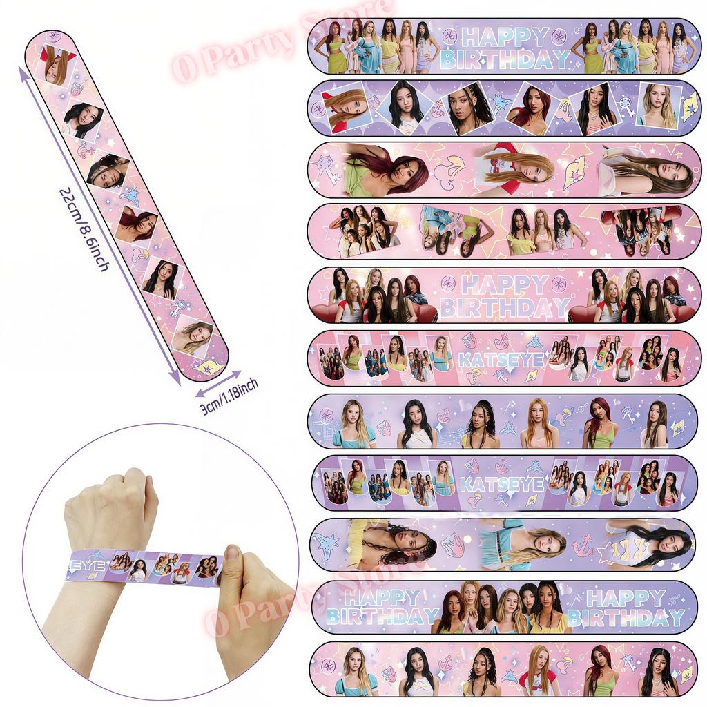 Kpop K&Katseye Birthday Party Decoration Plate Cup Banner Balloon for Girl Party Favor Idol Fans Gift Baby Shower Event Supplies