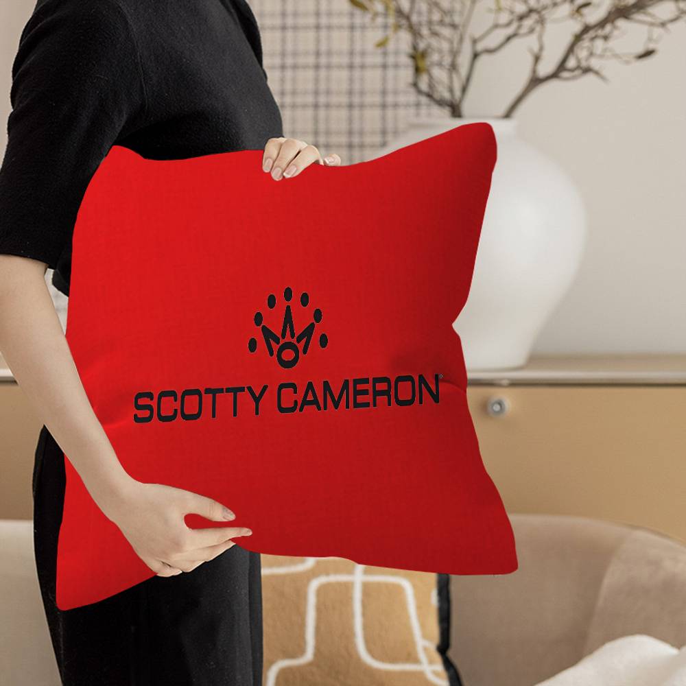 S-Scotty C-Cameron Pillow Covers Cartoon Sofa Decorative Home Double-sided Printing Short Plush Cute Cushion Cover