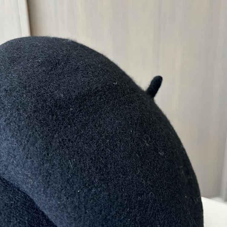 Autumn and Winter Woolen Thickened Newsboy Hat Female Star Anise Cap Elegant Painter Bud Hat