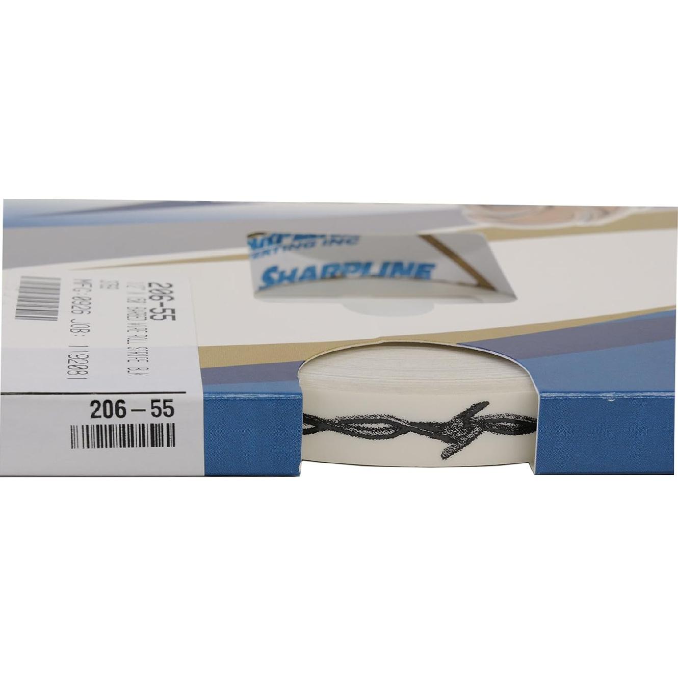 Акцентная полоса Sharpline 206 с шипами - 1/2 X 150 - Черная на прозрачной 055-Black on Clear