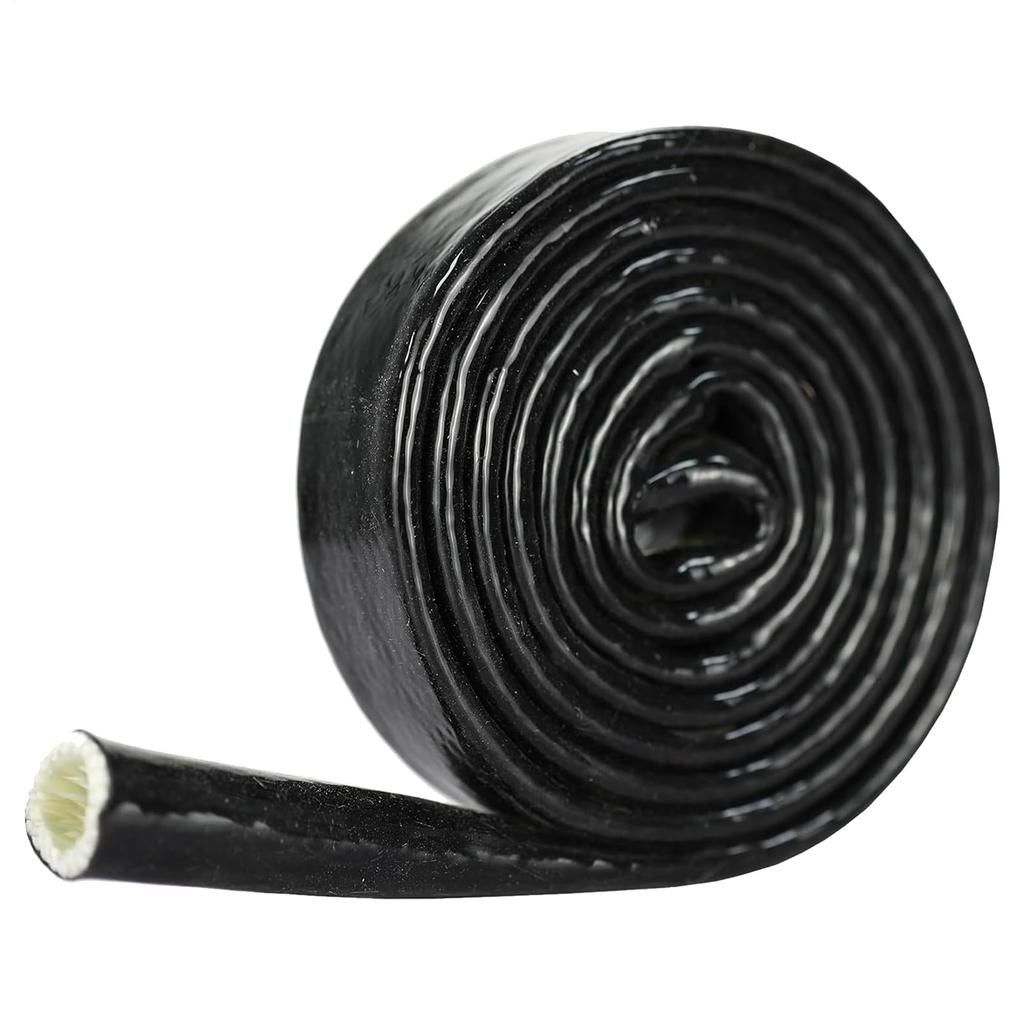Automotive Heat Protection Sleeve - Fiberglass Wire Cover, Heat Resistant Hose Shield, Electrical Cable