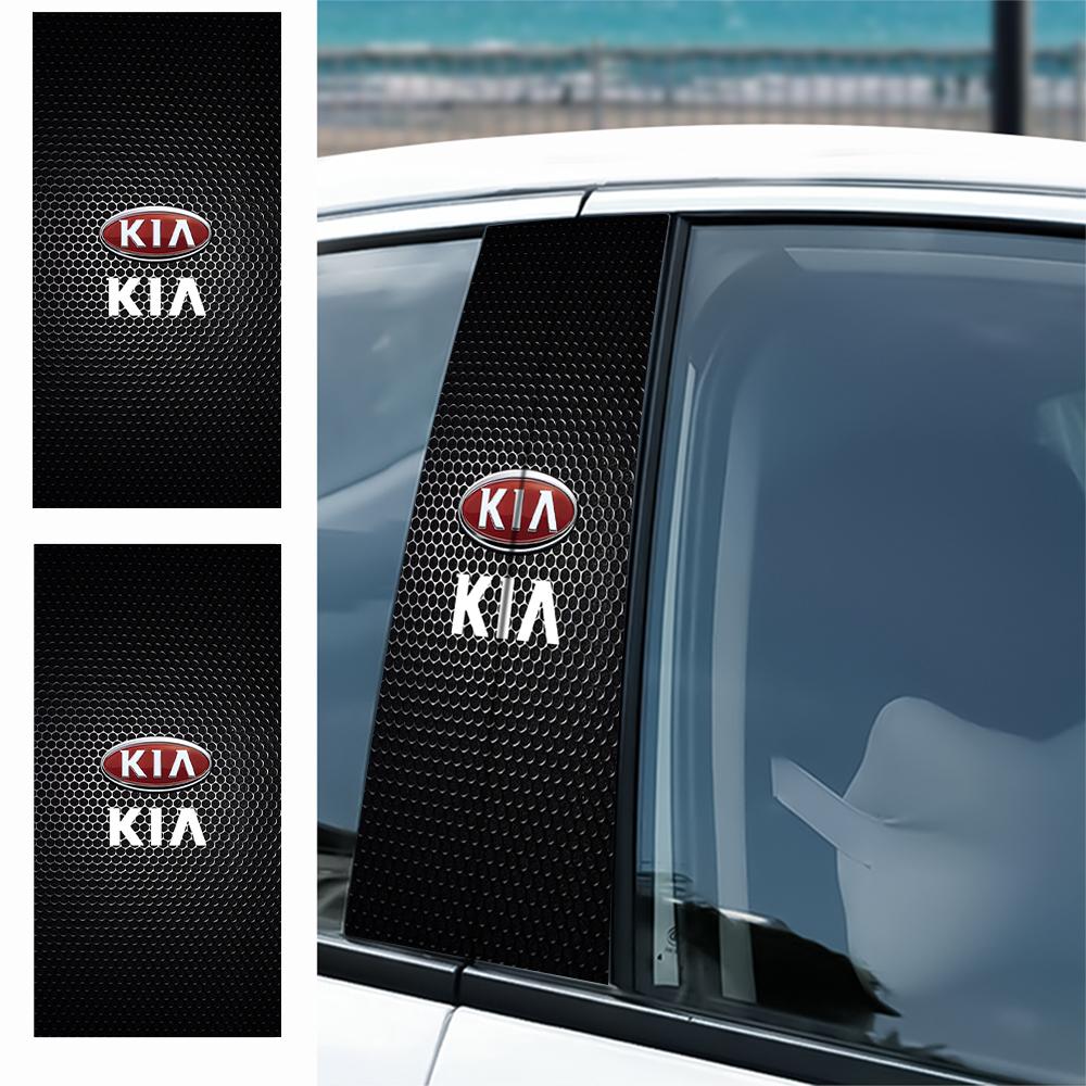 2 Stück Auto-Mittelpfosten-Aufkleber Auto B-Säulen Schutzfolie Für KIA Rio Ceed Sportage Cerato Soul Sorento Picanto Optima Sonic