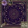 Starry Tarot Flannel Mat Anti Slip Square Card Cloth Multi Patterns Altar Decor Tarot Oracle Layout Soft Mat for Divination Game