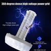 Solar LED Mosquito Killer Lamp Harmless Electric Shock Insect Trap Eco-Friendly Waterproof with Hook for Outdoor Summer Use