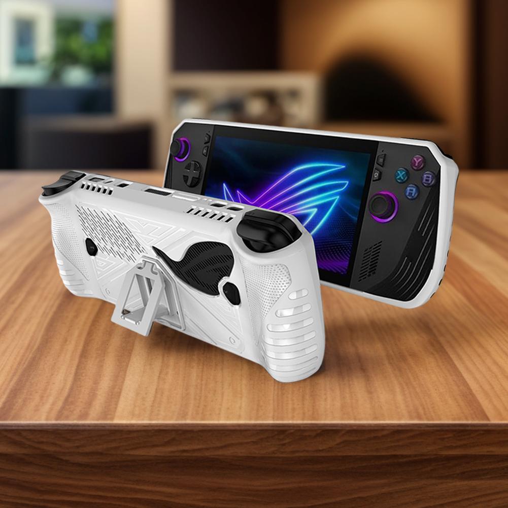 For ASUS ROG ALLY X Game Console Protective Cover With Bracket TPU Soft Protective Shell Shockproof Anti-Scratch Protector  Case