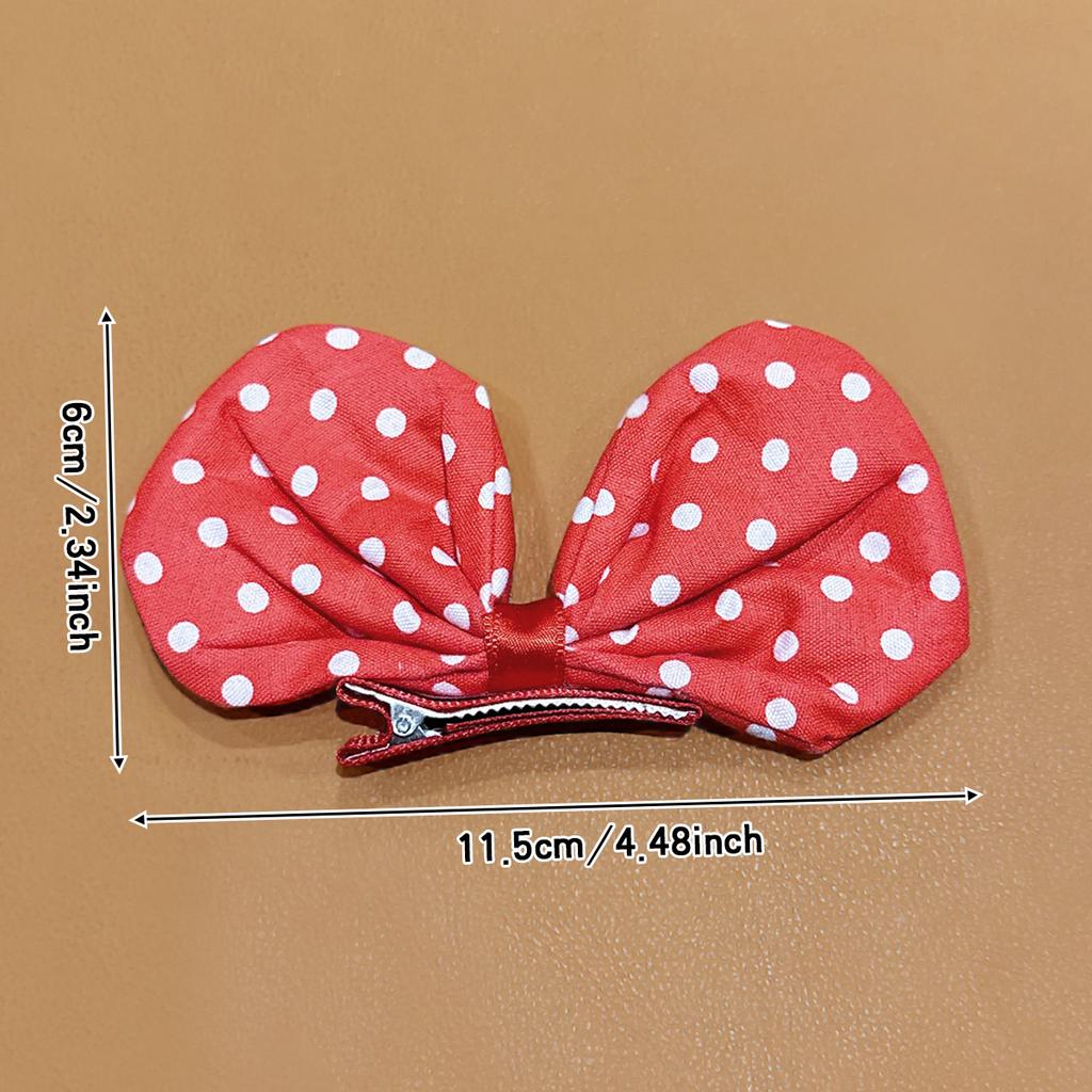 1 Red Bow Hair Clip Cute Hair Accessory Suitable for Daily Use