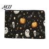 Spooky Stationery Organizer Halloween Storage Bag, with Pumpkin Ghost Pattern Design, Thickened Wear Resistant Canvas Bag Cosmetic