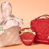 Strawberry Fruit Charm Coin Purse Cute Key Chain Mini Pouch Wallet Gift For Girl Women Cosmetic Bag Lipstick Jewelry Storage Bag