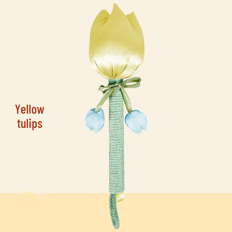 Brocade Tulip Mugwort Health Hammer: Exquisite Meridian Massage Hammer, Perfect Gift for Girls.