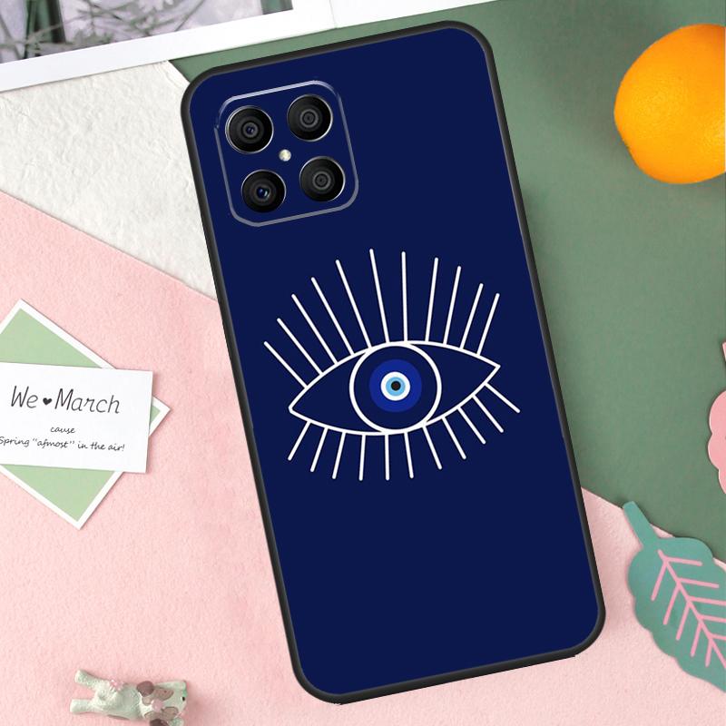Blue Evil Eye Case For Honor 200 Lite 50 70 90 X9b X9a X8b X8a X8 X9 X9c Honor Magic 7 Pro 5 6 Lite Cover