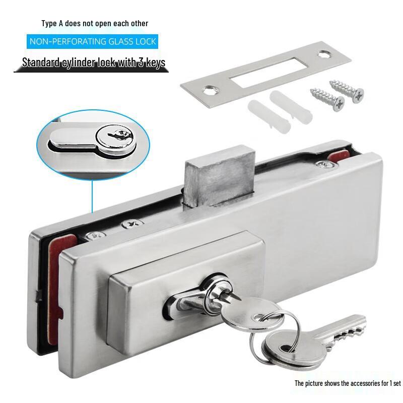 

Ban Jue Frameless Glass Door Floor Lock CN plug (adapter included)