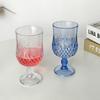 1 Stück Kunststoff- Weingläser Vintage Champagnergläser geschliffene Kelche unzerbrechliche Cocktailgläser