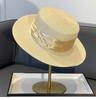 Elegant temperament straw hat summer vacation beach sun hat women's 2025 new sunshade sunscreen top hat