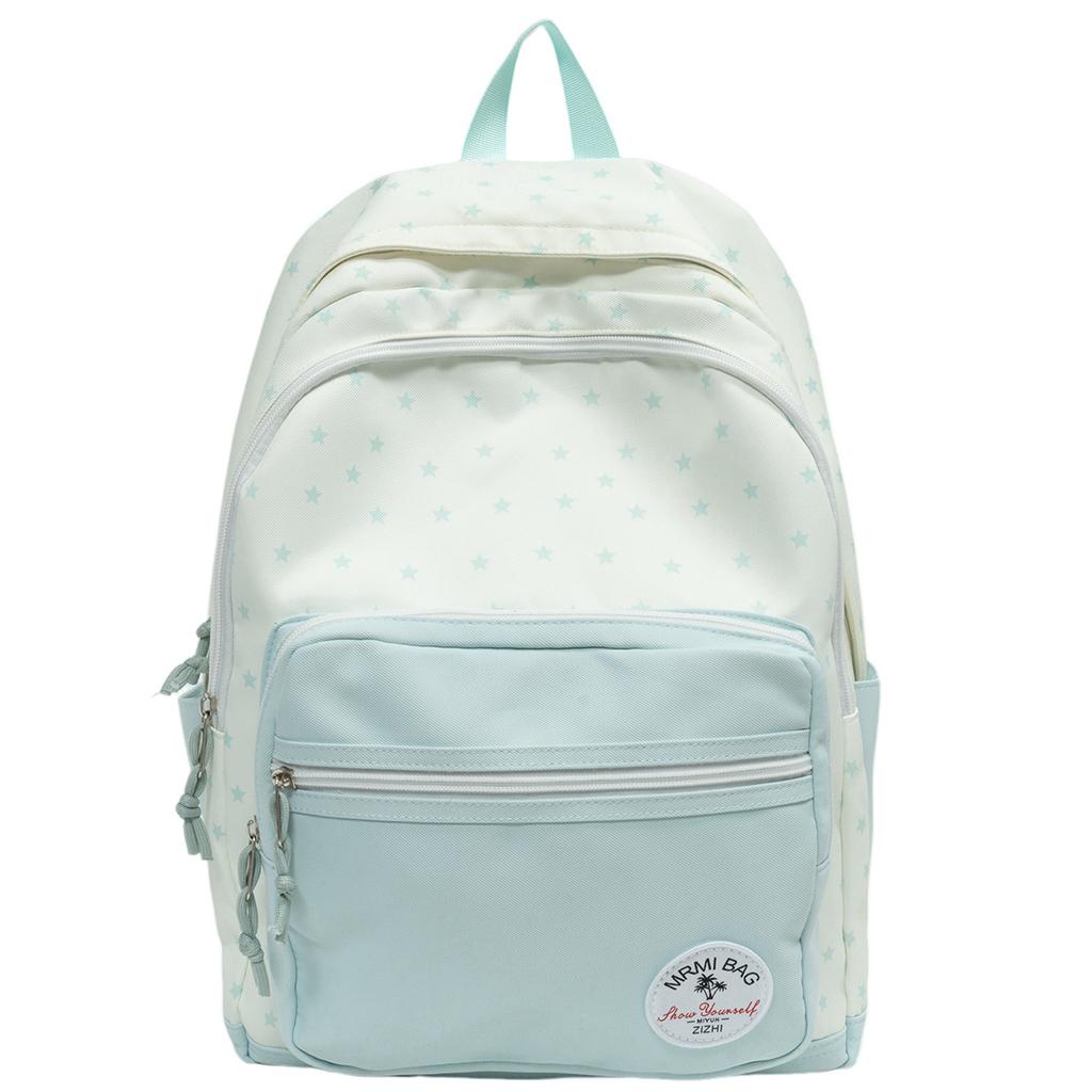 Cartable assortiment de couleurs fraîches sac à dos fille sac à dos mignon imprimé étoiles ins sac à dos pour collégien étudiant universitaire sac à dos de classe