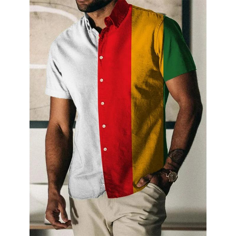 3D Printed High Quality Shirt Man/Women Casual Fashion Short Sleeves Button Lapel Tops Oversized Unisex Clothing