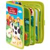 Grenzüberschreitendes Kinderaktivitäts-Filzbuch: Frühes Lernen Bastel-Tierfarm-Puzzle und Activity-Buch