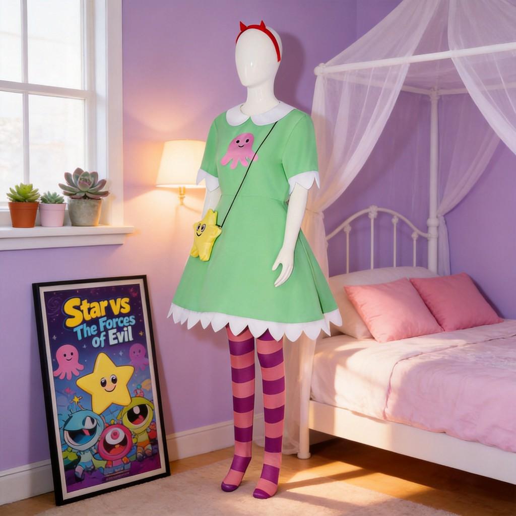 Star Vs The Forces Of Evil Princess Cosplay Costume With Spandex For Anime Conventions
