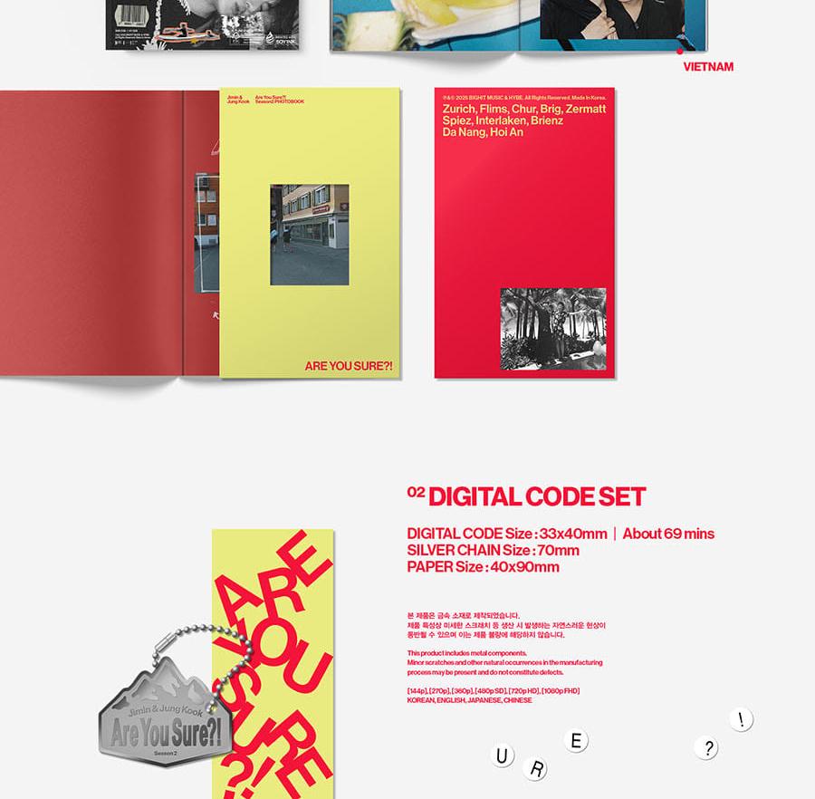[POB] JIMIN & JUNG KOOK (Bts) [Sind Sie sicher?!] Season2 FOTOBUCH
