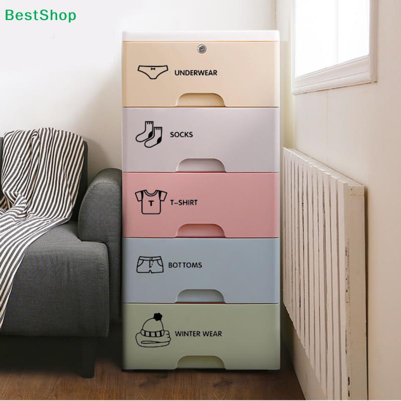 1/5 Sheets Baby Clothes Stickers Home Decor Wardrobe Sticker Decal Bedroom Mural Cabinet Classification Cartoon Stickers