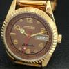 VINTAGE CITIZEN AUTOMATIC 8200 REFURBISHED JAPAN MENS BROWN DIAL WATCH a445336-1