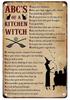 Vintage Witchery Painting Metal Signage Halloween Magic Poster Home Living Room Club Bar Hallway Art Wall Decor Iron Paintin