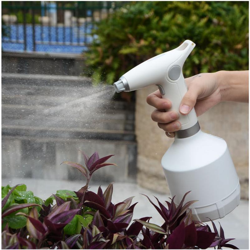 Electric Spray Bottle 1L USB Rechargeable with Adjustable Nozzle Electric Plant Sprayer for Indoor Outdoor Garden