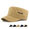 Spring Summer Cotton Hat Men's Flat Top Hat Outdoor Sun Protection Sun Hat Cap