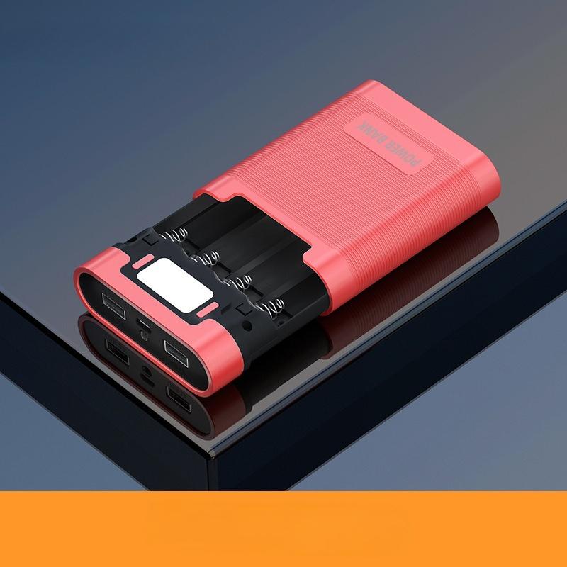 1PC 5V 2/4 Slots 10000mAh 18650 Battery Box Case DIY Power Bank Charger Shell Charging Case For 2/4x18650 Li-ion Batteries