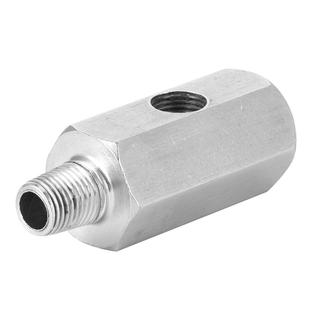 1/8in BSPT Oil Pressure Sensor Tee To NPT Adapter Stainless Steel Fitting for Turbo Supply Feed Line