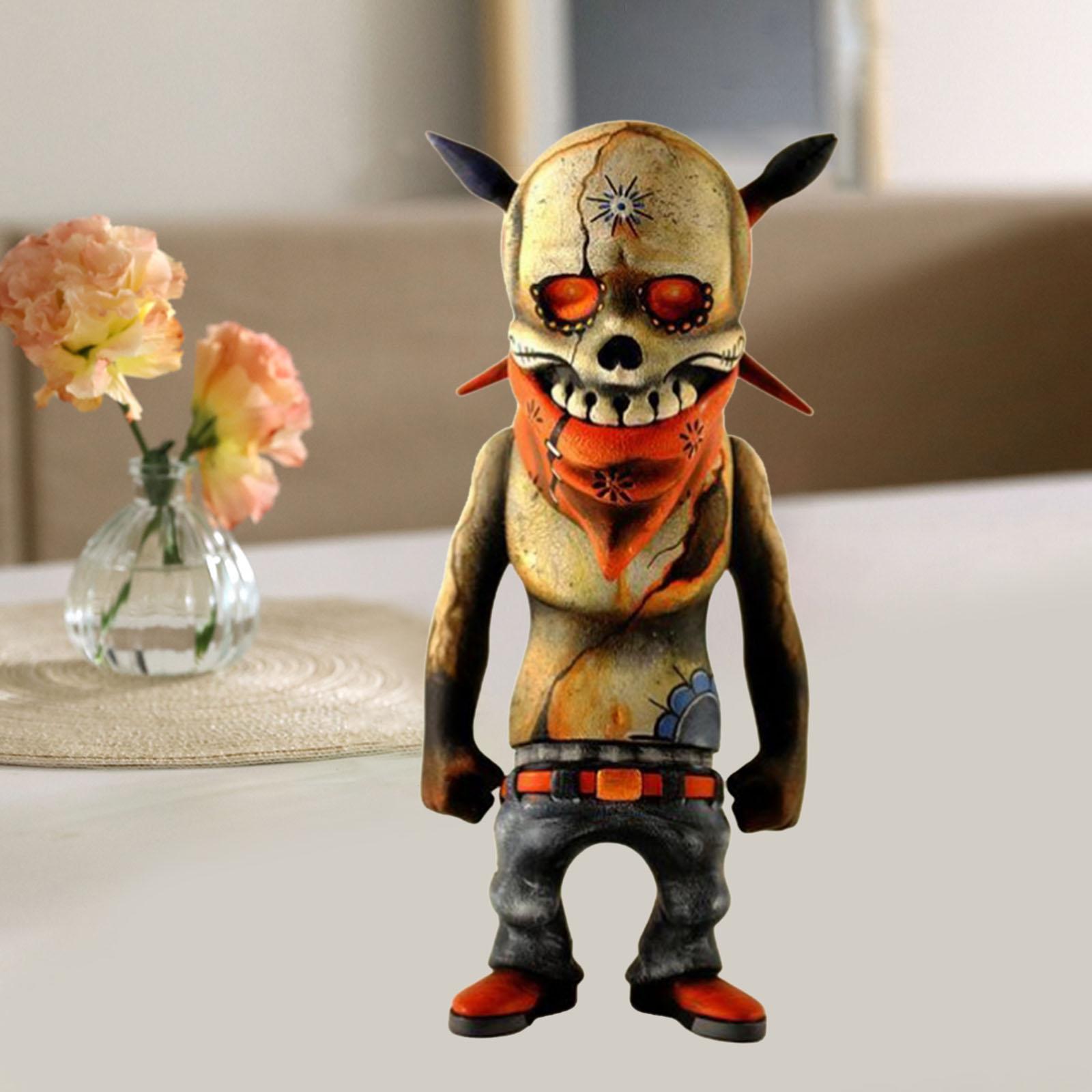 

Collectible Resin Skeleton Ornaments Decoration for Kids Halloween Decor indoor e outdoor Home жовтий