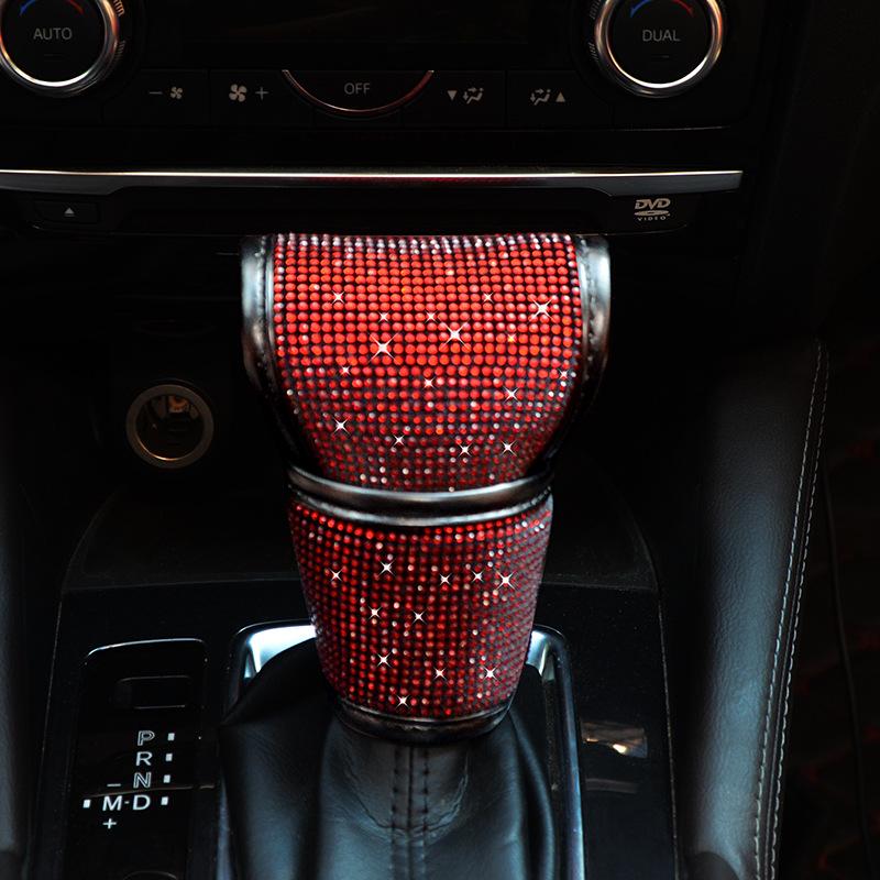 Red Diamond Auto Lendenstütze & Nackenkissen Set - Robuste eingelegte Edelsteine