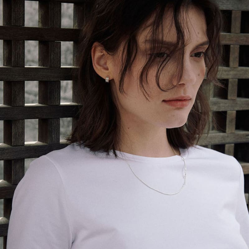 Verte [925 Silver] Deux.silver.183 / Fort Earring