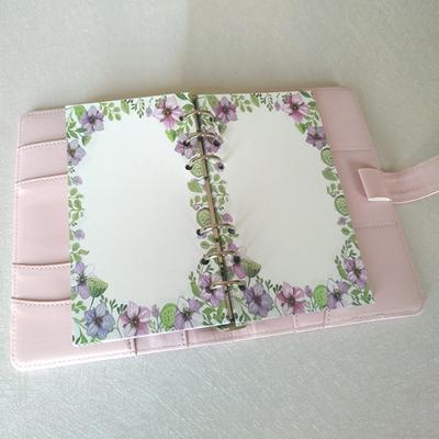 6 Hole A5 A6 A7 Loose Leaf Refill Paper Flower 40 Sheets Inner Refill Spiral Binder Paper Notebook Separator Paper