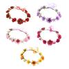 Eye Catching Flower Wreath Flower Crown Headbands Flower Hair Accessory for Women