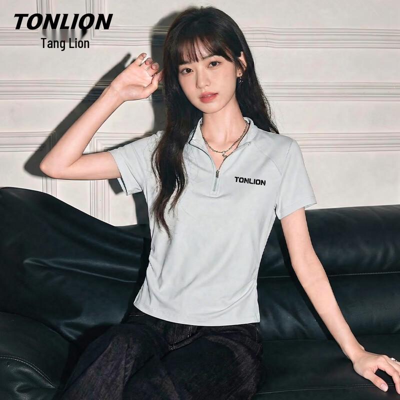 Женская спортивная футболка TonLion с защитой от солнца, антибактериальная, быстросохнущая XL