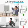 BONTEC Monitor Desktop Height Adjustment Width 20kg Load Holds 2 Black Stand, Stand, 3-Stage (100, 120, 140mm), 36.8cm, Capacity, Monitors,