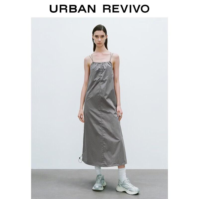 Women s Summer Drawstring Sleeveless Maxi Dress L светло-серый