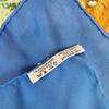 Hermes African Animal Pattern Silk Calle 90 Scarf Blue Silk Used