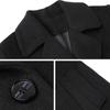 Unisex Double-Breasted Wool Blend Professional Overcoat