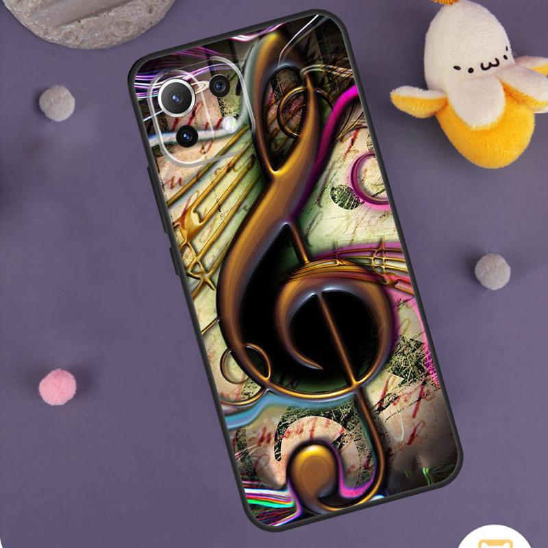 Treble Clef Music Note Case For Xiaomi 15 Ultra 14 13T 14T 15T 17 Pro Max POCO F8 Ultra F5 F6 F7 X5 X6 X7 Pro Cover