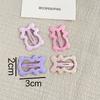 Cherry Blossom Pink Heart Star Bow Bear BB Hair Clips - Mini Flyaway Bangs Accessories